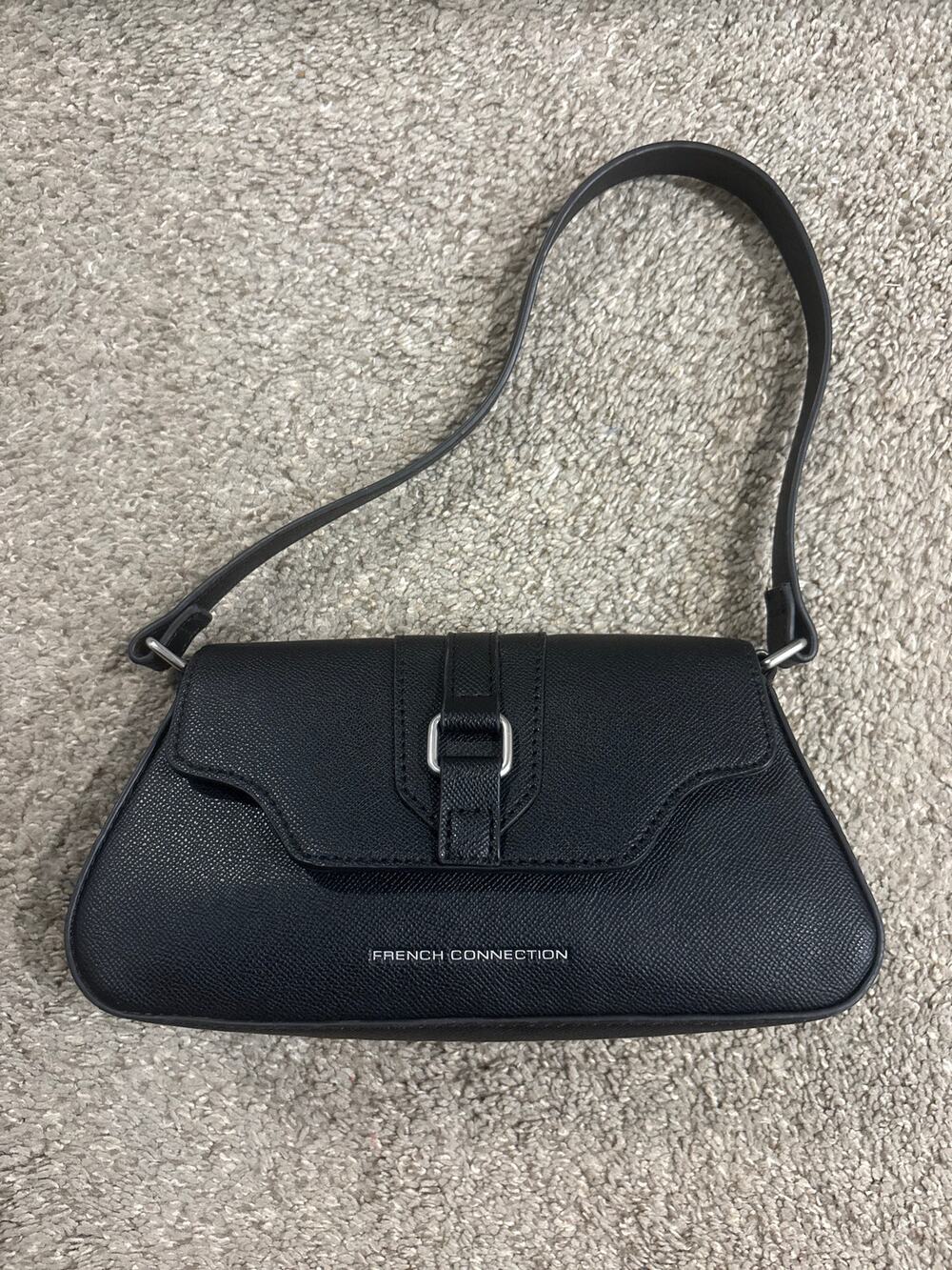 Black French connection clutch
